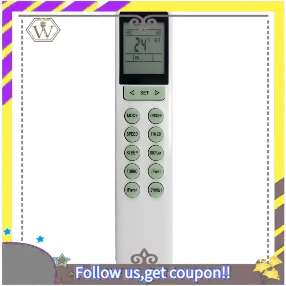 AU33-YKR-N/301E Replace Remote Control For AUX Kelvinator Fusion Airton Air Conditioner Remote Control