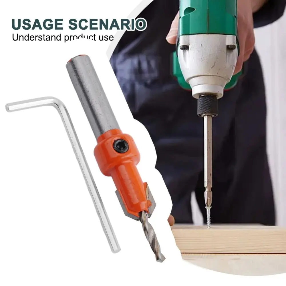 

8 мм/10 мм сверло с зенковкой, круглый хвостовик, шестигранный хвостовик, сверло с зенковкой, саморез по дереву