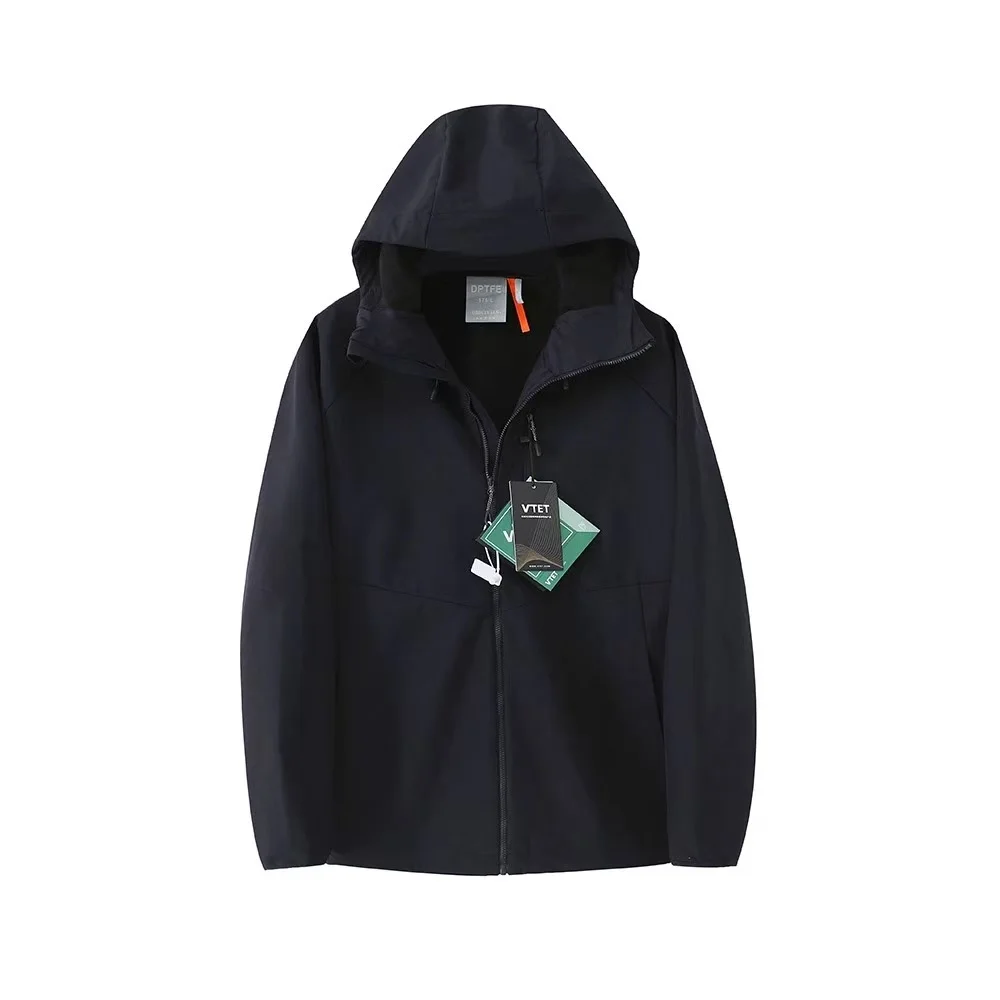 

Outdoor Pata Soft Shell Cycling Sports Men's Patchwork Casual Hiking Fishing Windproof and Water-repellent Breathable Jacket