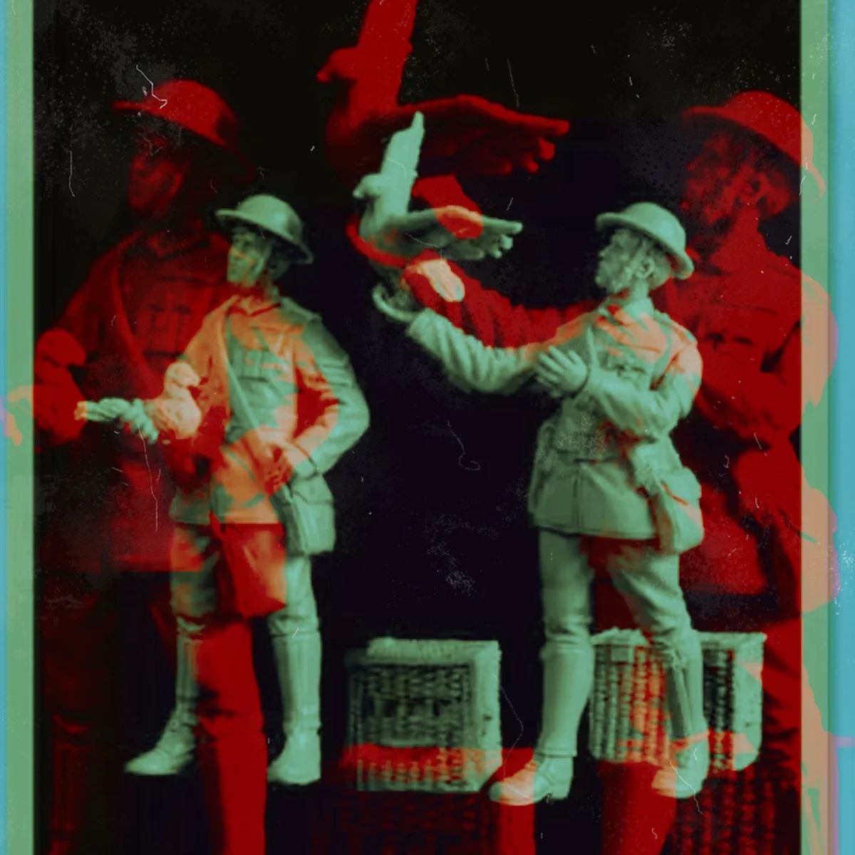 

1/35 Resin unpainted model Kit, military theme, British Soldier with Pigeon unassembled and unpainted GK, 961R