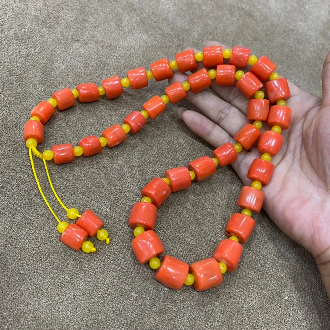 Collar de Coral Natural para mujer, joyería fina de piedras preciosas curativas, collares con cuentas de piedra de Coral rojo auténtico para novia, regalos para mamá