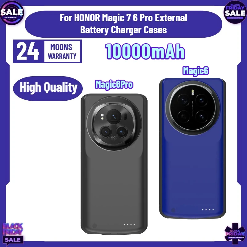 SWZY Powerbank Cover For HONOR Magic 7 6 Pro External Battery Charger Cases Portable Power Bank Cover 10000mAh For Magic 6 7