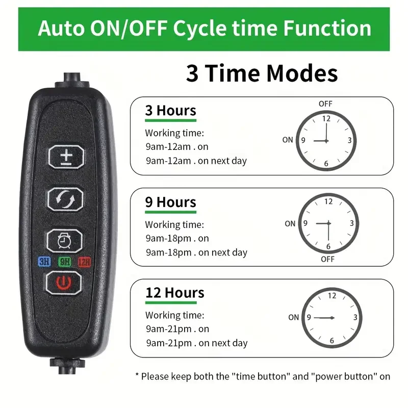 USB-устройство для выращивания растений, устройство для выращивания растений в доме и саду с регулируемой яркостью, реле полного спектра, Установка таймера для Гидропонной Теплицы 3H/9H/12H