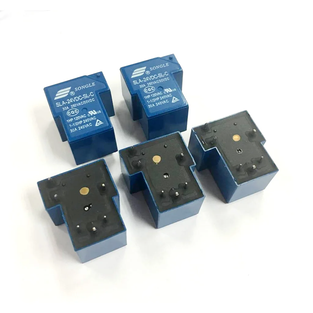 24V SPDT 6 Pin Compact PCB Relay Sealed 30A Mini Power Relay Module for Machine Tools