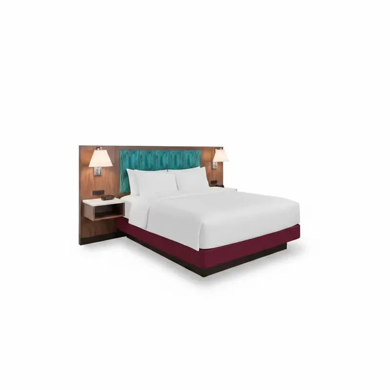 for Hilton Custom Modern Design Solid Wood Oak Hotel Bedroom Furniture Set Luxury Five-Star Style Holiday Villa