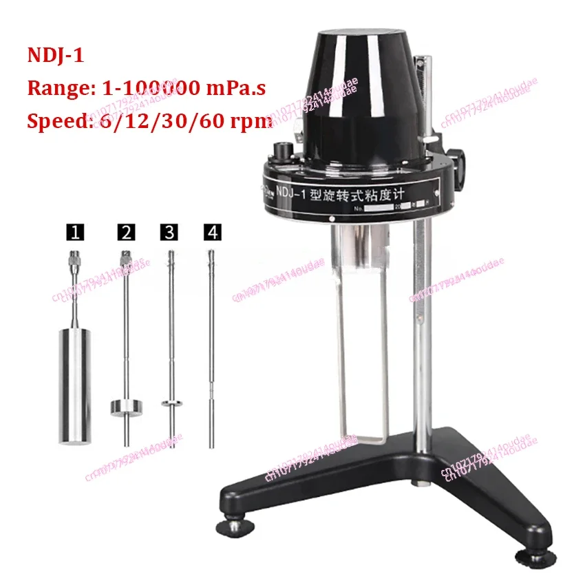 NDJ-1/ NDJ-4 Rotary Viscometer Viscosimeter Viscosity Meter Fluidimer with 1-4# Rotator Portable Viscosity Meter Tester 220V