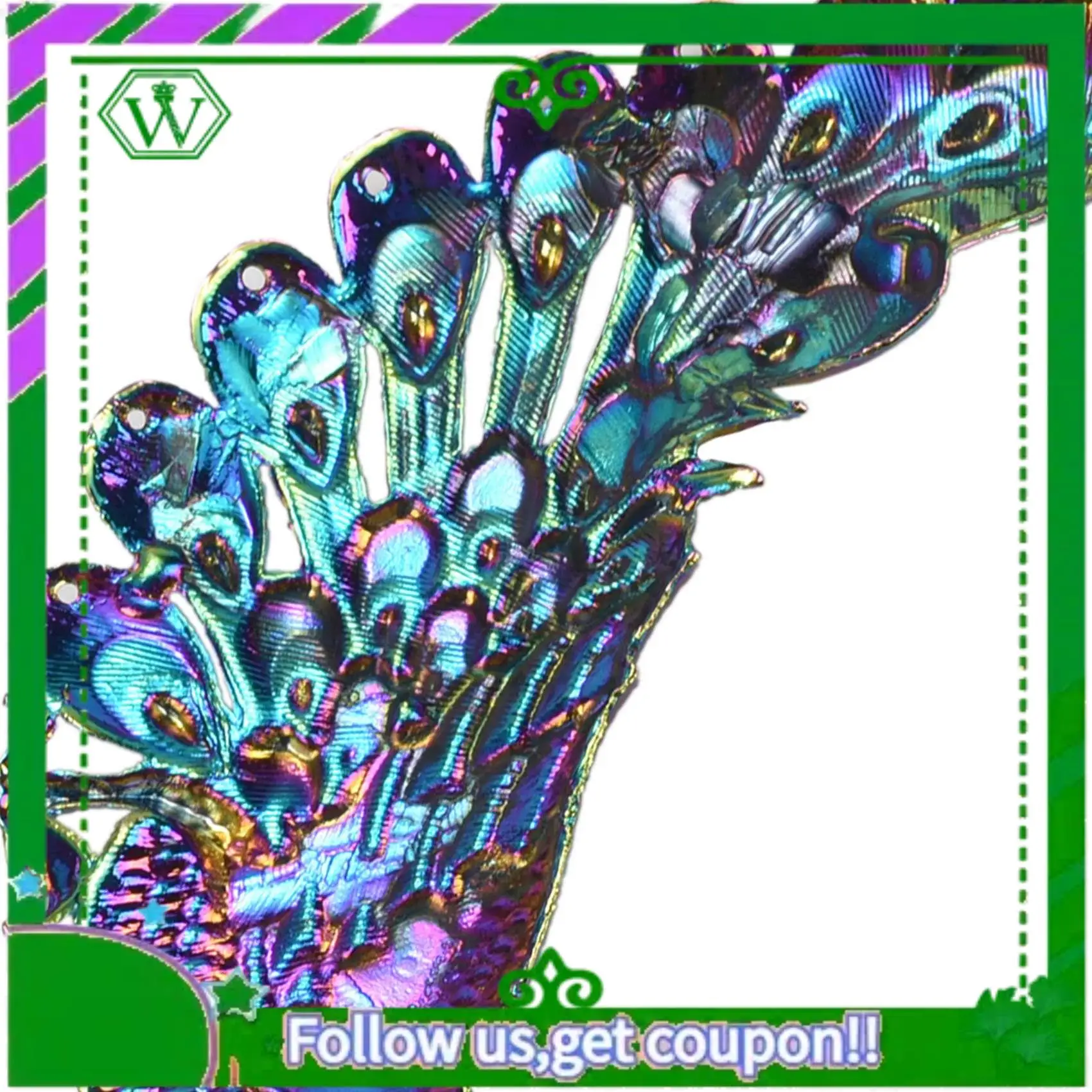 

A18P-ретро этническое резное фиолетовое зеленое ожерелье с павлином, большое ожерелье, индийские макси-ювелирные изделия, женское преувеличенное ожерелье, ювелирные изделия