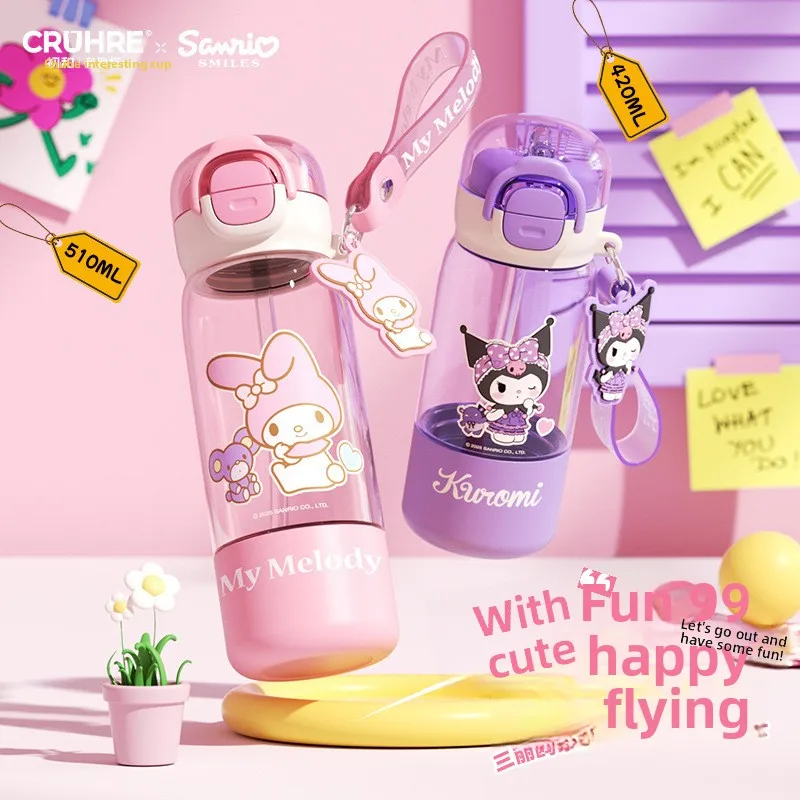 

Sanrio Kuromi Tritan Kids' Plastic Cup - Cute Cartoon, Stylish Portable Water Cup for Girls