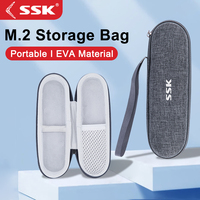 SSK M.2 NVMe SSD Protection Package 2.5 Inch External Hard Drive Case Protection Bag Portable HDD Case Storage Protection for PC