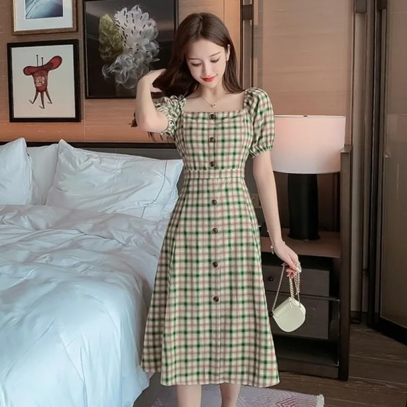 Clothing Holiday Formal Occasion Female Dresses 2024 Midi Women's Dress Chic and Elegant Pretty Cotton Xl Trendy One-piece X Xxl