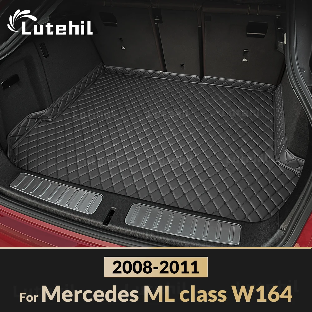 Car trunk mat For Mercedes-Benz ML class W164 2008 2009 2010 2011 Cargo Tray Trunk Waterproof Pads Car Accessories Trunk Mats