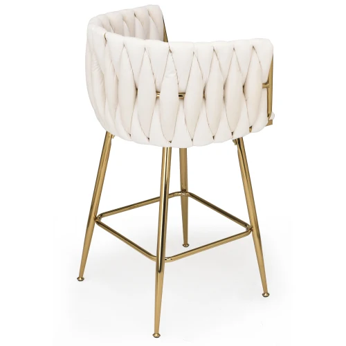 

#Counter Height Adjustable Bar Stools Set Of 2 26 Inch Modern Mid-Century With Backs & Metal Legs For Dining & Living Room