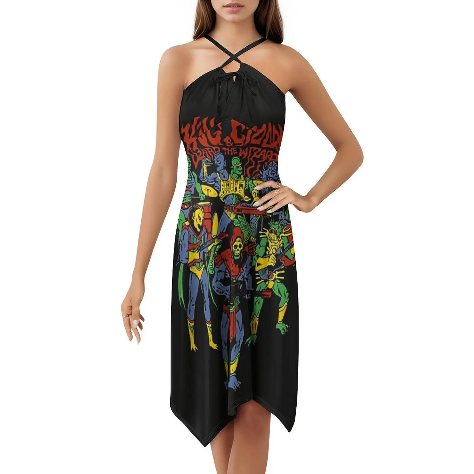 The Gizzard King Essential تي شيرت بوهيمي بدون أكمام فستان متعدد الطباعة لقضاء العطلات على الشاطئ فستان الحفلات King Gizzard The Lizard #5