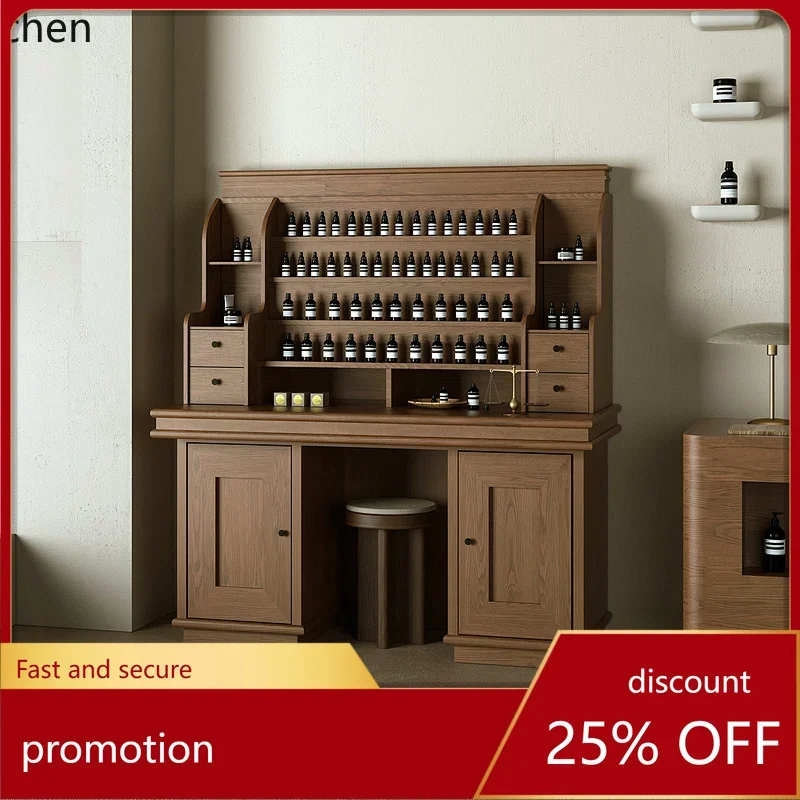 HT  Display Cabinet Aromatherapy Studio Fragrance Desk Cosmetics Display Beauty Club Shelf