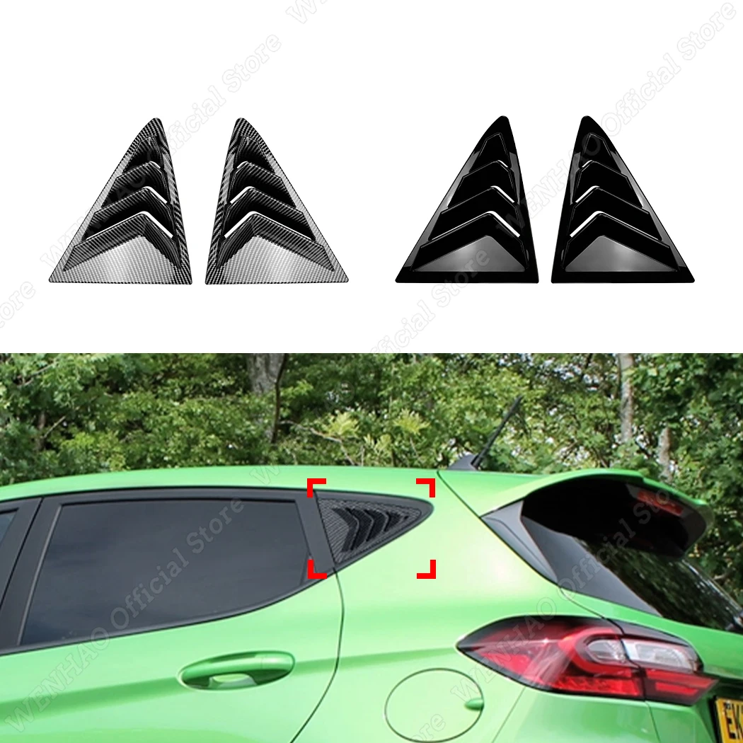 Lunotto posteriore Sfiato Laterale Otturatore Feritoia Copertura Corpo Kit Accessori per Ford Fiesta