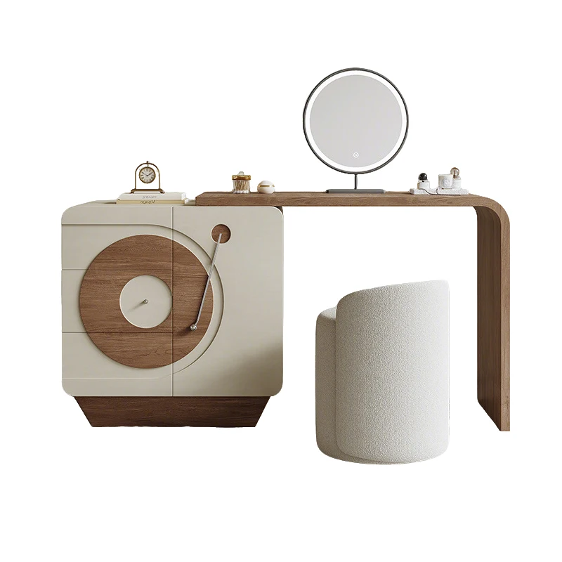 

90 ° rotating locker simple foldable dresser record player design bedroom bathroom wooden