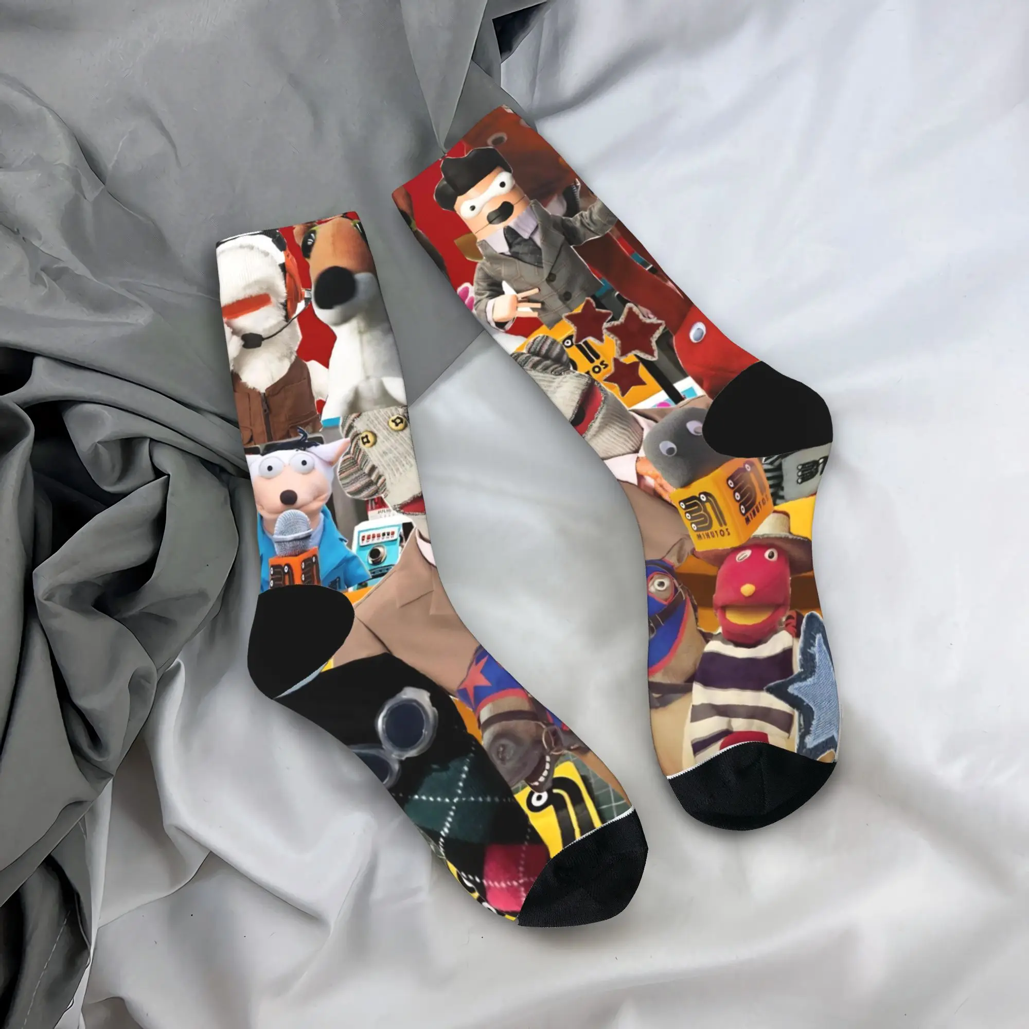 

31 Minutos Comedy Television Stockings Printed Trendy Socks Autumn Non Skid Socks Couple Outdoor Soft Breathable Socks