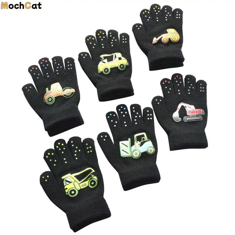 Warm Creative Boys Toddler Infant Thickened Kids Gloves Cycling Mittens Full Finger Gloves Children Mittens