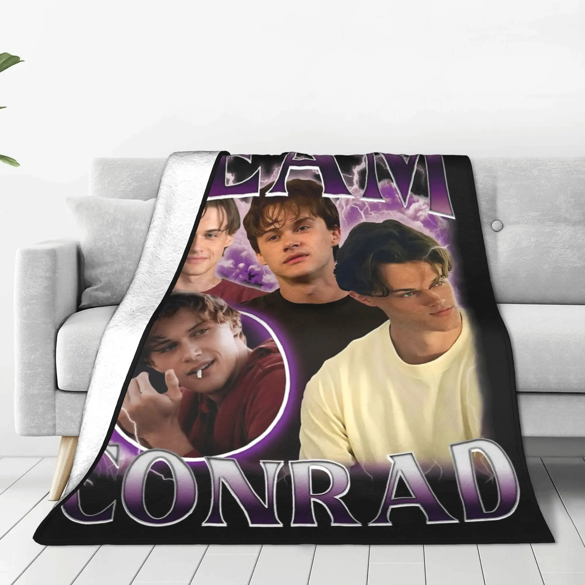 Conrad Fisher Bootleg Team Conrad Blankets Coral Fleece Plush Spring/Autumn Super Warm Throw Blanket for Sofa Outdoor Quilt