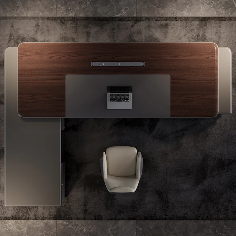 Modern Minimalist Executive Manager President Table Office Combination Furniture Filing Cabinet Luxury Large Computer Tables