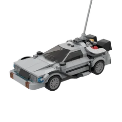 1985 DMC DeLorean Time Machine Speedster - DIY Building Blocks Kit, Racing Model for Kids, Perfect Christmas Gift
