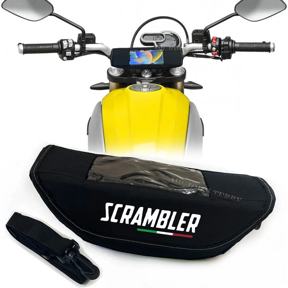 For DUCATI Scrambler1100 ducati scrambler400 scrambler 800 Motorcycle accessory  Waterproof And Dustproof Handlebar Storage Bag