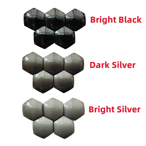 x1/x5/x20 자동차 바퀴 너트 볼트 캡 커버 트림 17mm 1Z 0601173 Skoda Superb MK3 Octavia 2 3 A5 A7 Yeti Fabia Karoq Kodiaq Rapid