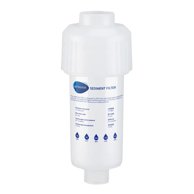 Household Small Front Water Purifier, Faucet, Washing Machine, Toilet, Sediment And Rust Removal Water Filter, Pp Cotton Filter