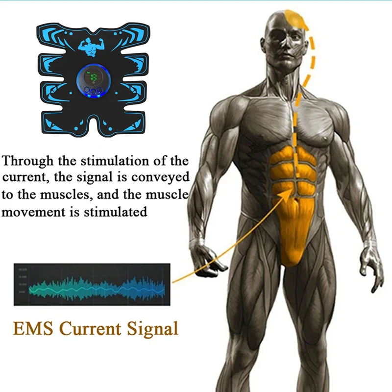 الذكية EMS محفز العضلات الكهربائية ABS مدرب البطن الذراع الرقبة ملصق التصحيح الجسم مدلك اللياقة البدنية التخسيس تشكيل