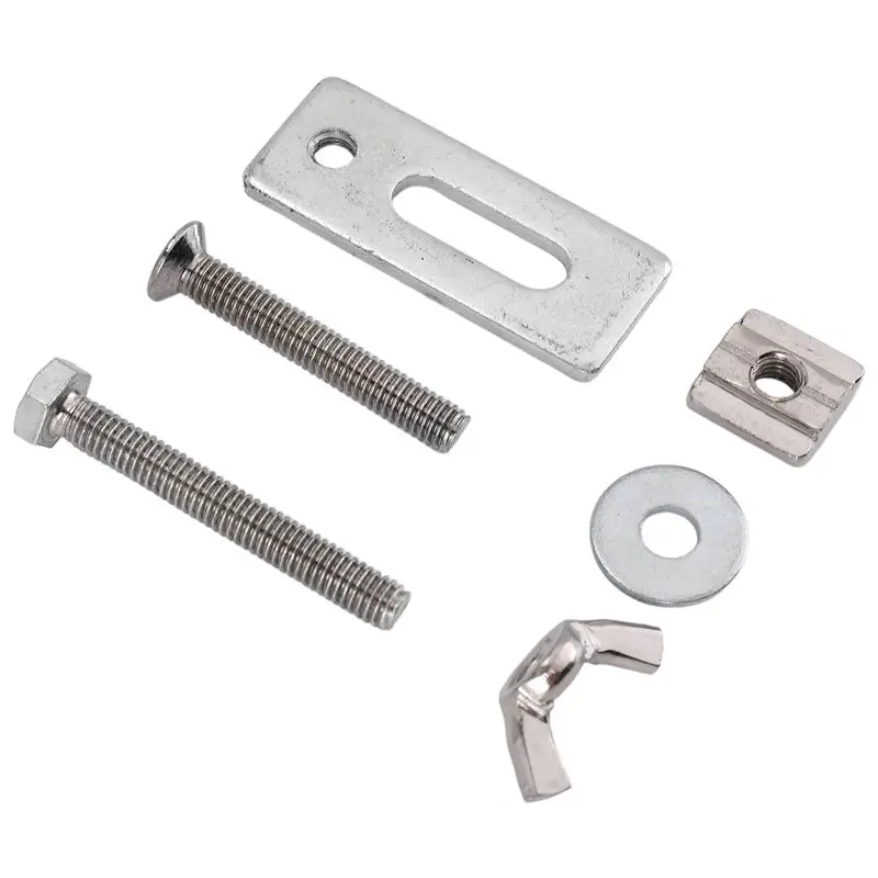 [HOT!】 4Pcs T-Track Mini Hold Down Clamp Kit With Iron Machine Engraving Machine Plate Clamp Fixture For Cnc Engraving Machine