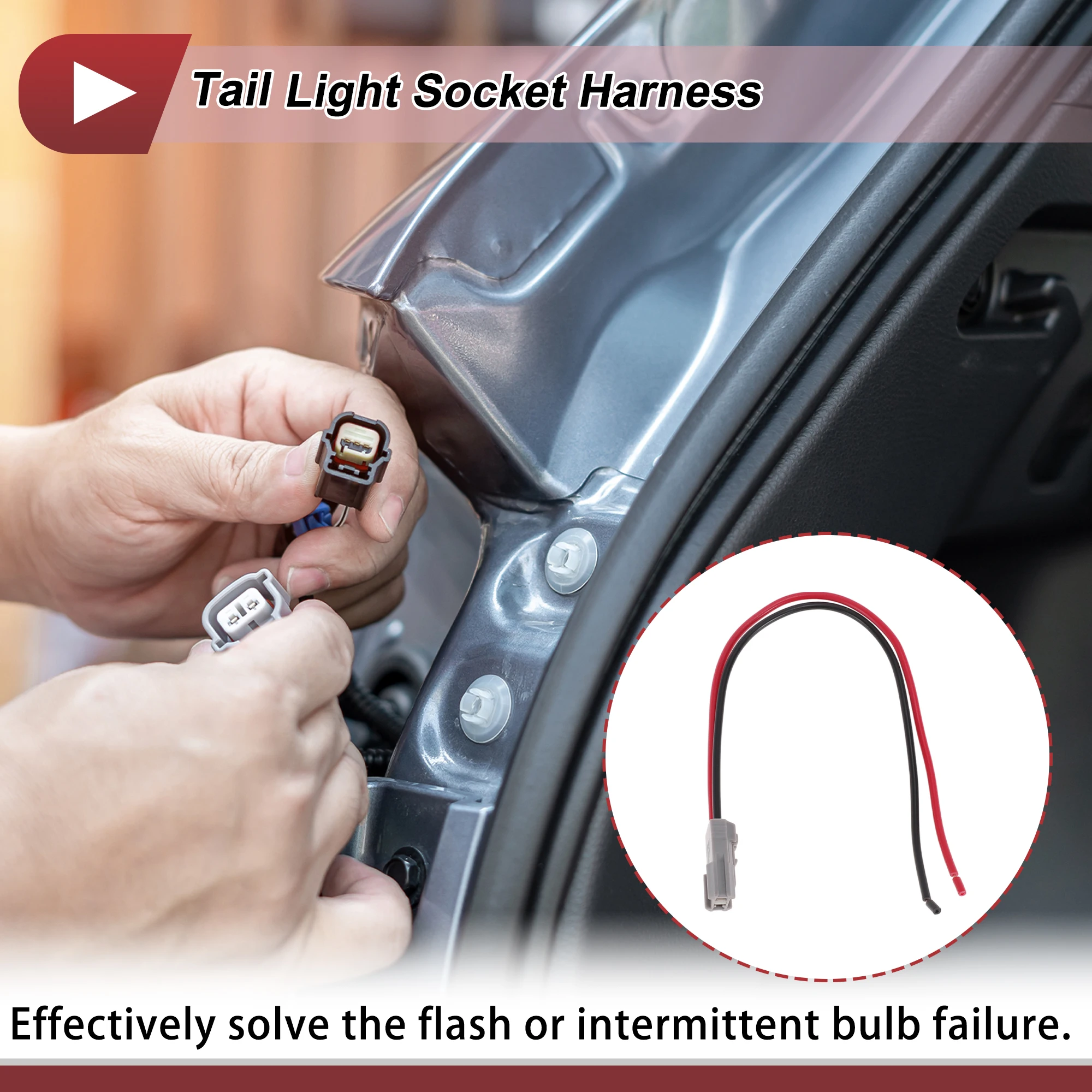 UXCELL Tail Light Socket Wiring for Toyota RAV4 2013 2014 2015 2016 No.8127512501