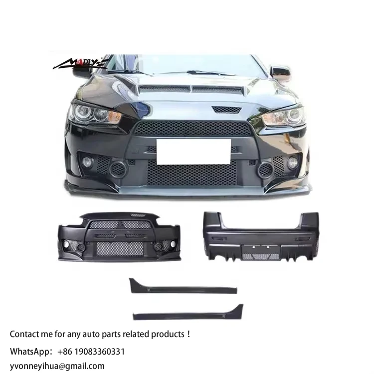 Madly Lancer EX Body Kits for Mitsubishi Lancer EX Front Bumper Rear Bumper Side Skirts FQ400 Body Kits ABS Material 2009-2017y