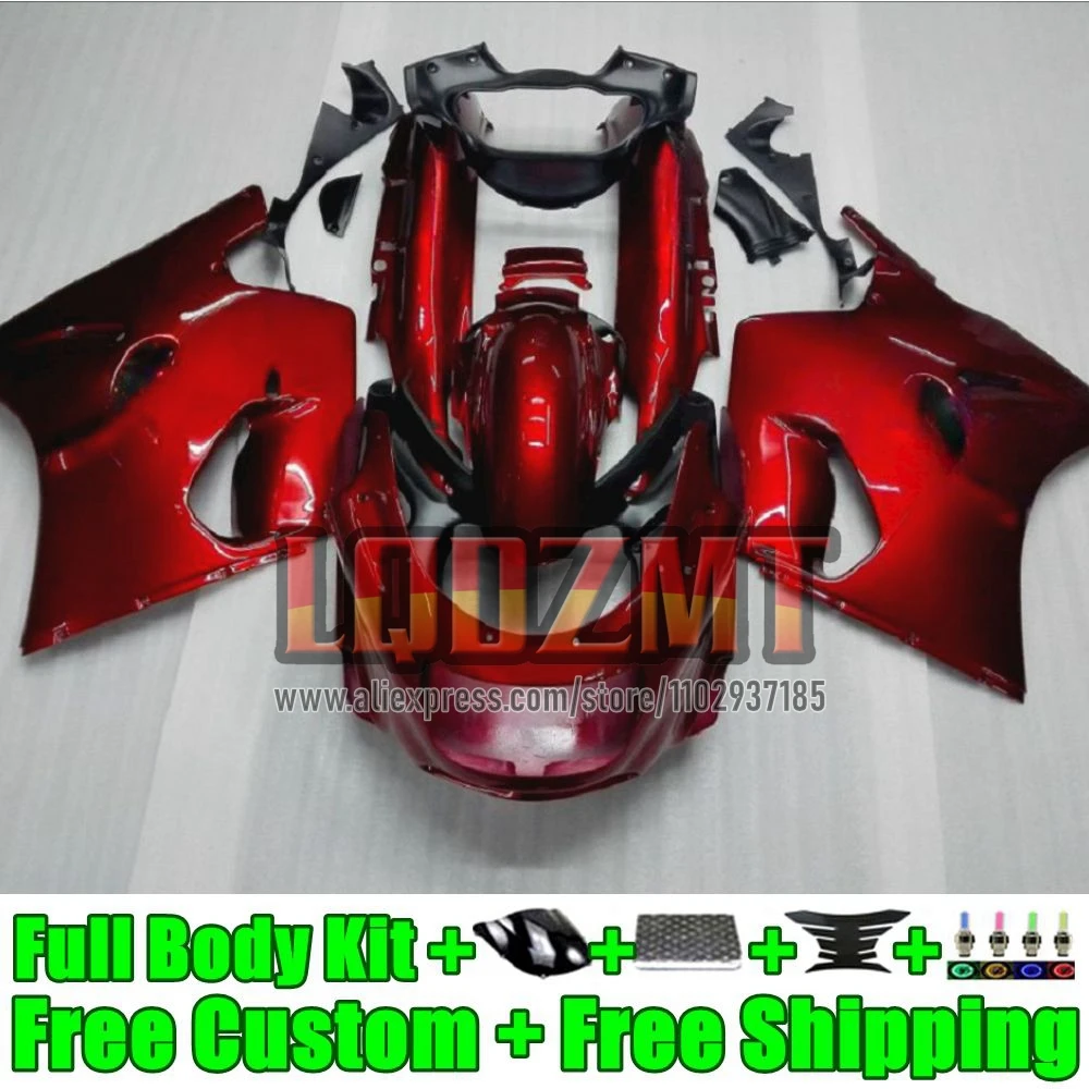 Frame For KAWASAKI NINJA ZX-11R ZX 11R ZX11 ZX-11 R 55No.12 glossy red ZZR1100 ZX11R 1990 1991 1992 ZZR 1100 90 91 92 Fairing