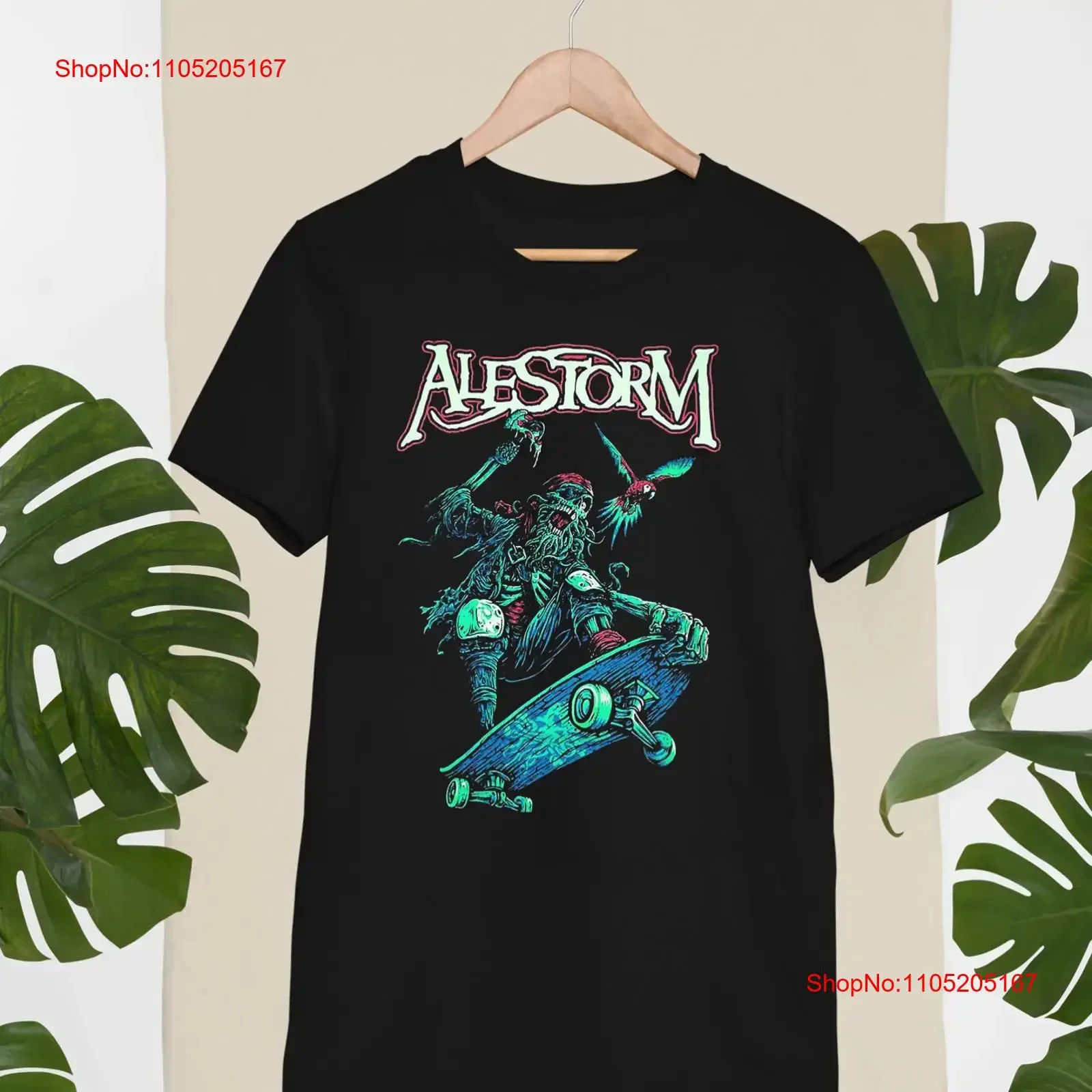 hot Alestorm band T shirt Black All Sizes S to 5Xl short sleeve XA911 vintage Washed homme fashion Comfortable Versatile
