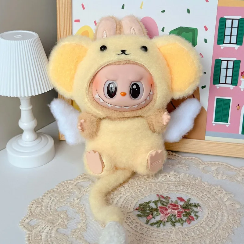 لملابس الأطفال من Labubu، مجموعة ملابس أطفال صغيرة من Ke، قلادة من الفينيل القطيفة، عصرية ومبتكرة، هدية عيد ميلاد للعطلات