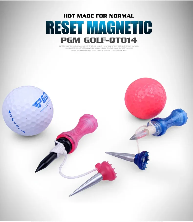 PGM Outdoor Sports Golf Magnet Tees Magnetic Tees Step Down Golf Tee with Anchor Keep Golf Ball Tee Holder QT002