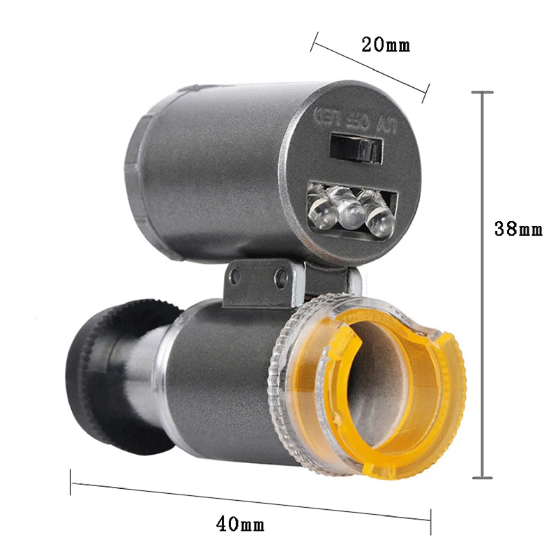 60x Lab Handheld Microscope Battery Powered Microscope With LED Light Kids Science Microscop Mini Pocket Microscope Kit