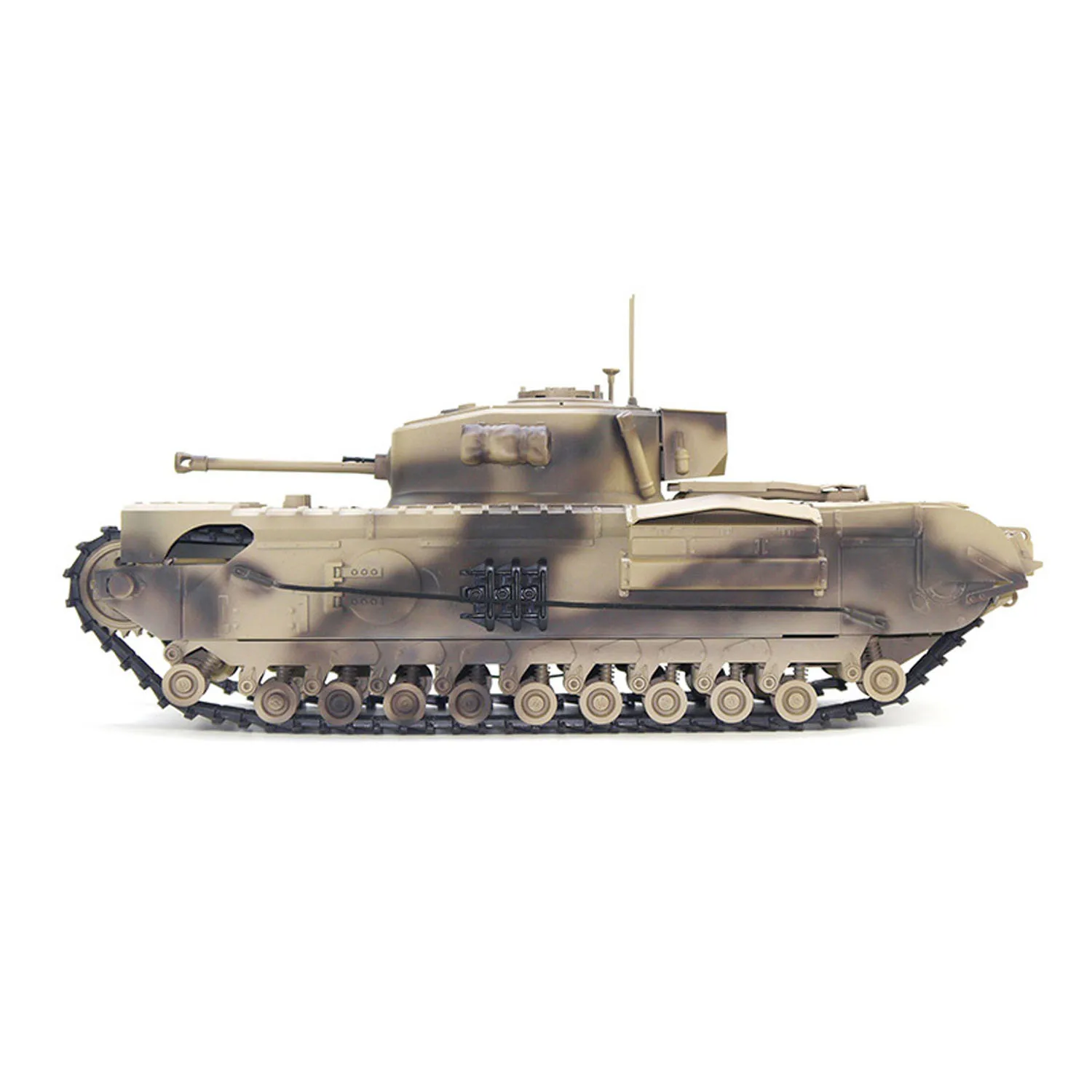 

US Stock Tongde 1/16 RC Military Infrared Battle Tank Model RTR Churchill Mk.VII Metal Tracks Remote Control Electric Tank Model