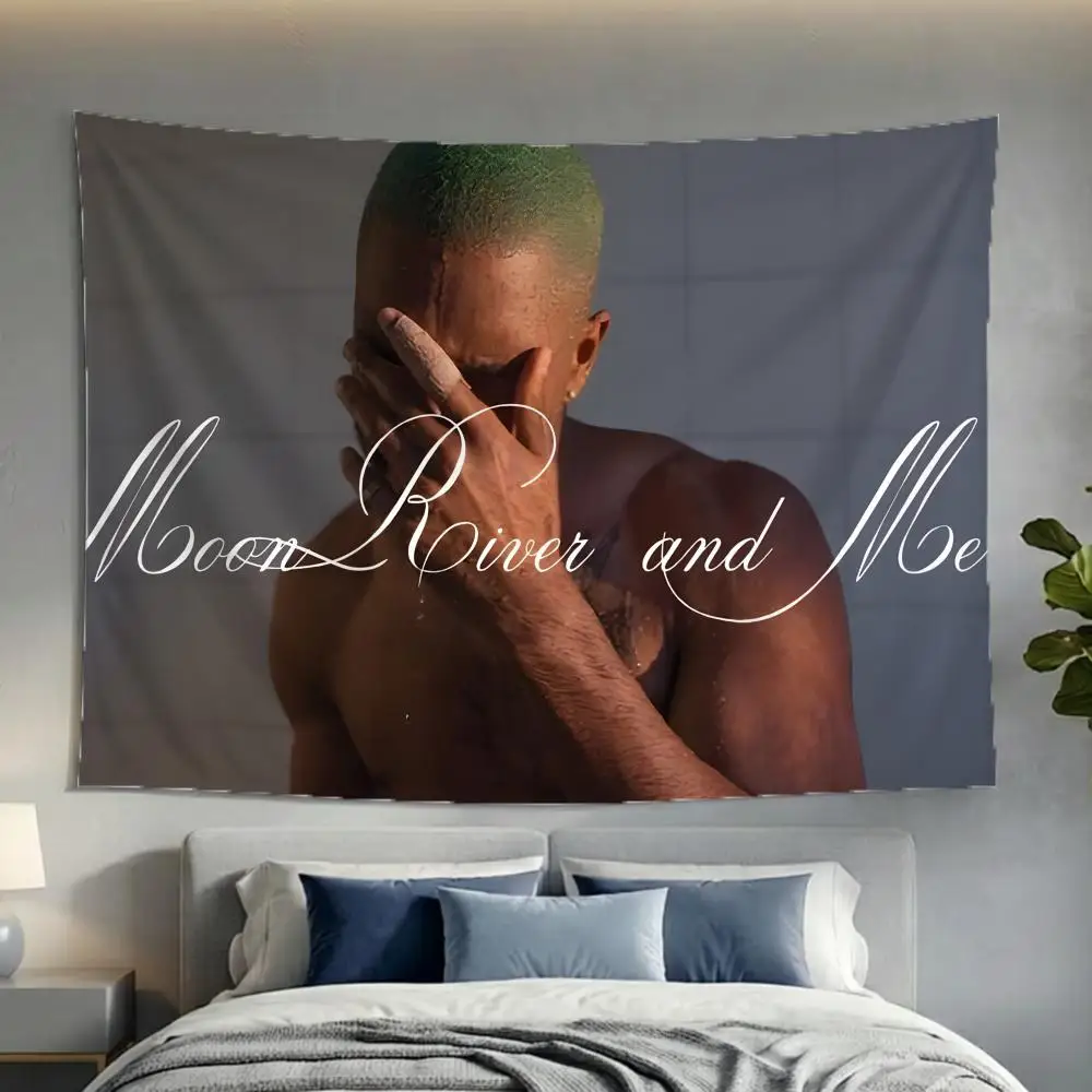 Singer Alternative Rnb Frank Ocean Tapestry Washable Soft Wall Art Decor for Living Home Room Bedroom