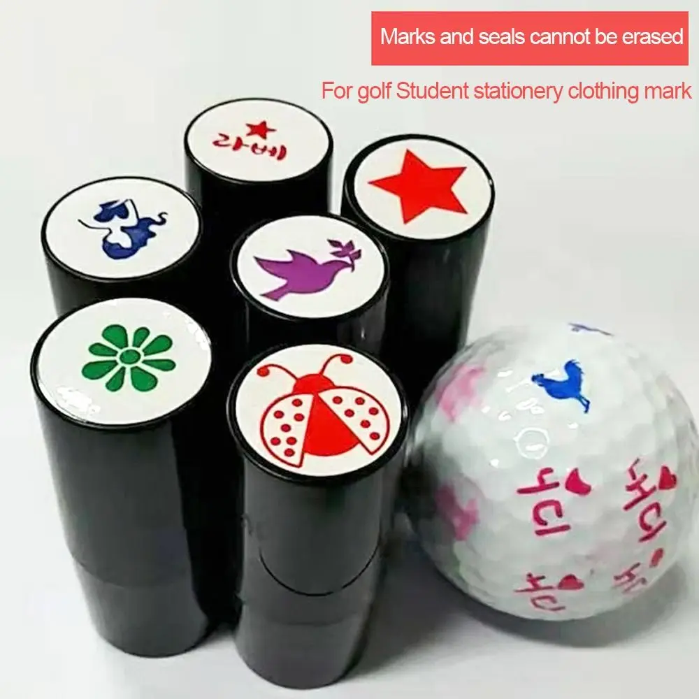 Golf Ball Stamper Stamp Marker Impression Seal Quick-dry Golf Accessories Symbol