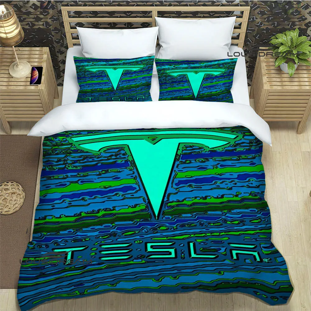 3D T-Teslas Retro printed Bedding Sets exquisite bed supplies set duvet cover bed comforter set bedding set luxury birthday gift