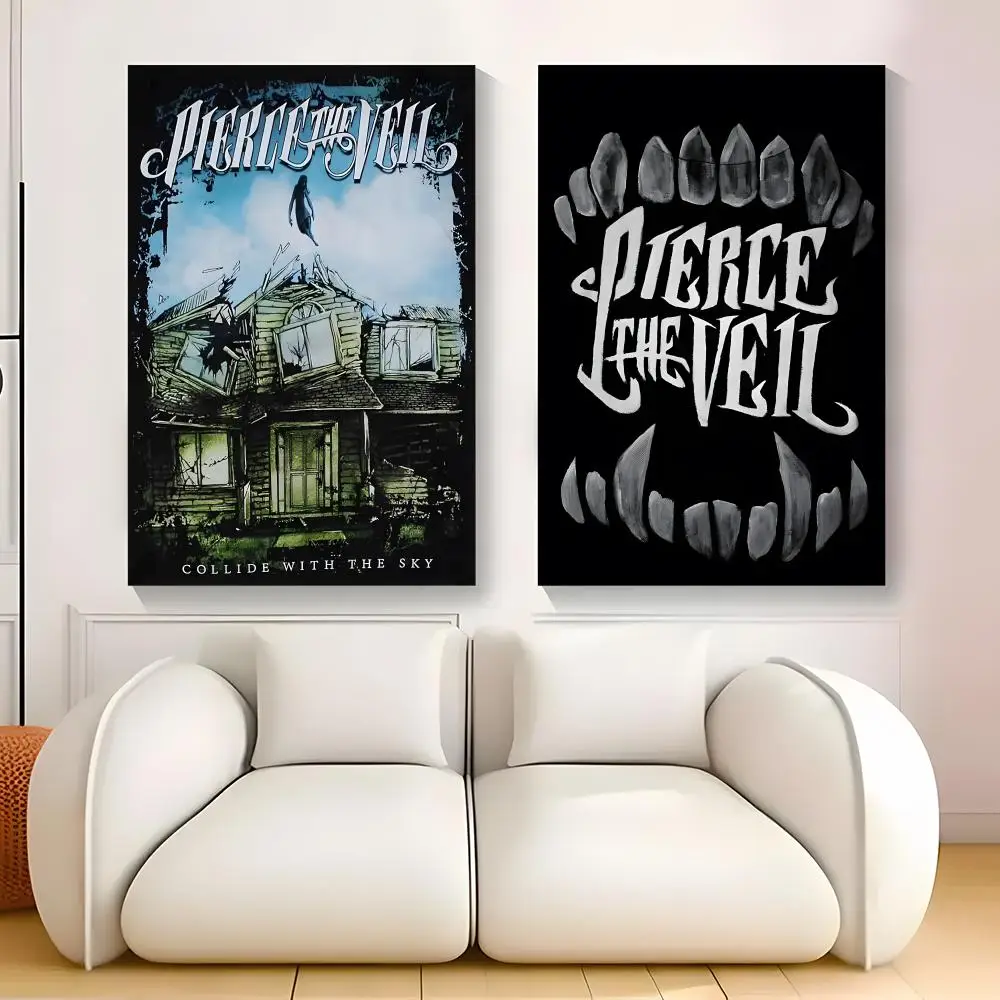 P-Pierce the V-Veil Band Painting Calligraphy Exhibition poster photo oil painting canvas synthetic fiber for living dining room