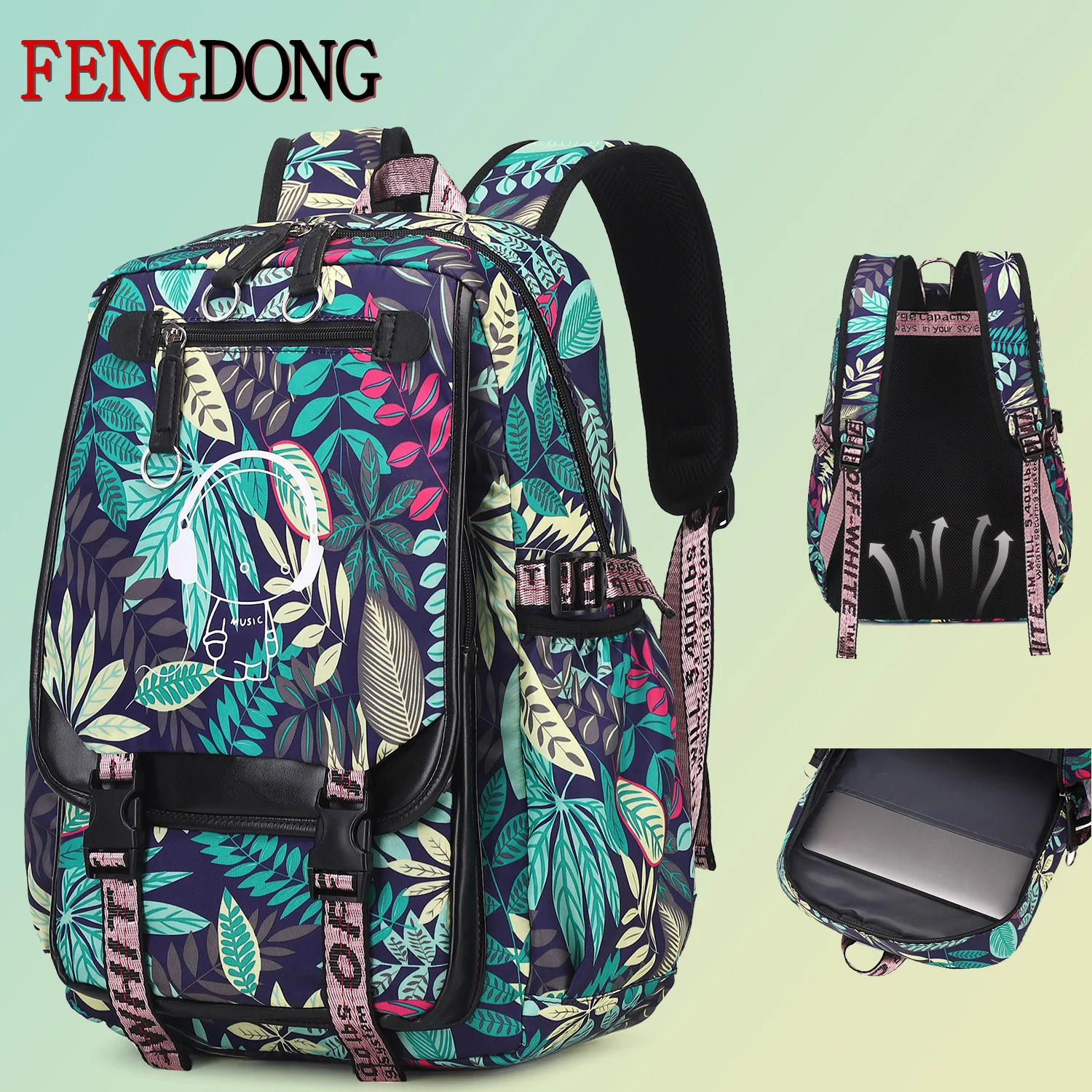 Teenage Schoolbag, Boys Shoulder Backpack, Fashion Printing Schoolbag, Student Schoolbag, Travel Backpack