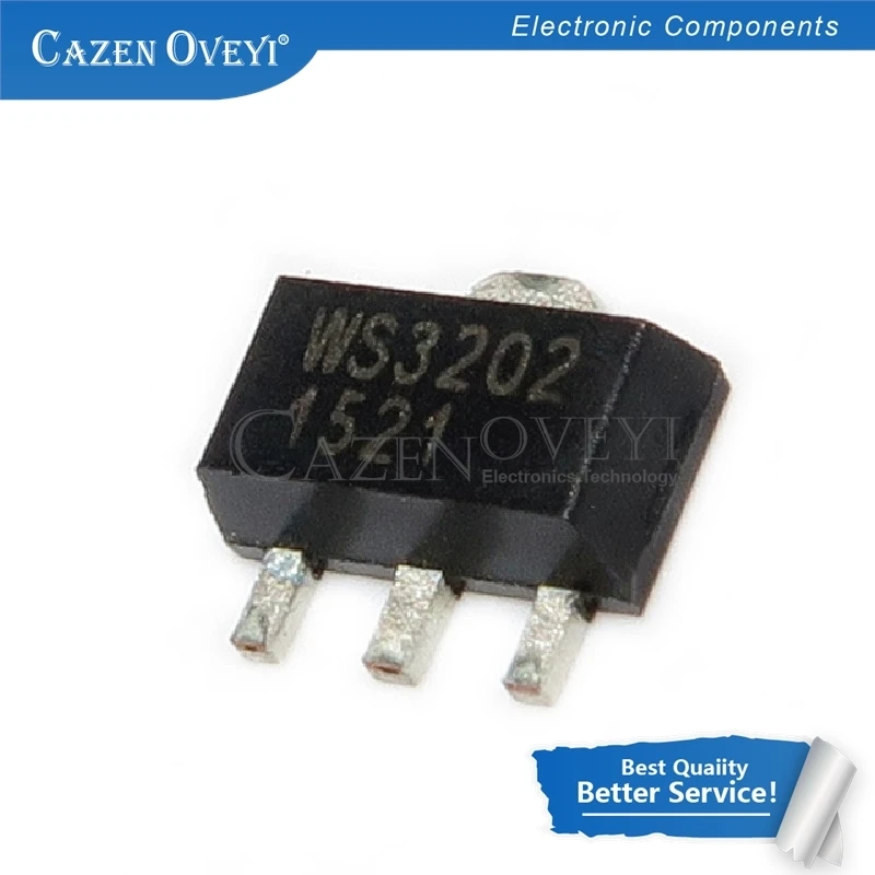 5pcs/lot WS3202K-3/TR WS3202K-3 WS3202K WS3202 SOT-89 In Stock