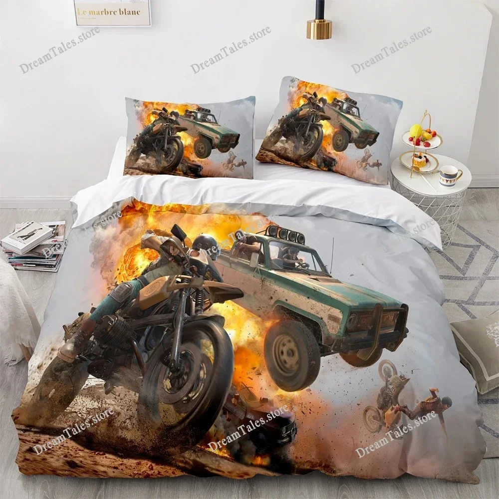 New PUBG Bedding Set Single Twin Full Queen King Size Bed Set Adult Kid Bedroom Duvet Cover Sets 3D Print Bed Sheet Set