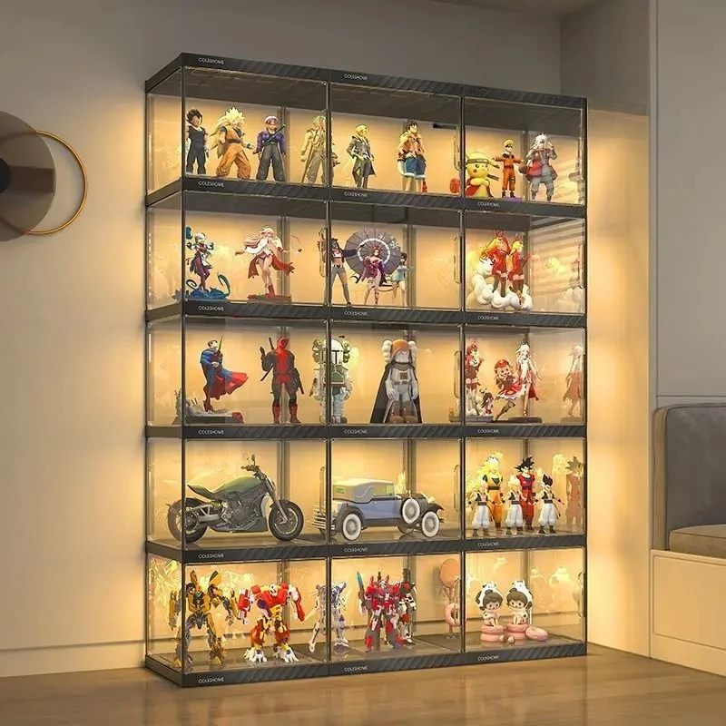 LEGO Figure Display Cabinet Household Transparent Storage Cabinet Multi-layer Large Capacity Up to Dust-proof Shelf - view 2