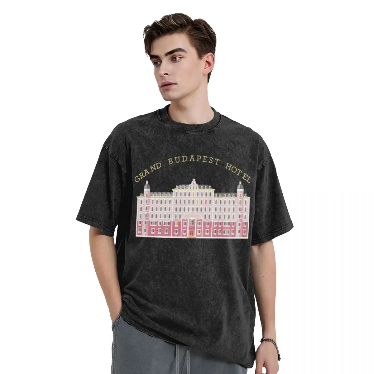 

The grand Budapest Hotel Wes movie life acquatic T-Shirt tops customizeds aesthetic clothes mens plain t shirts