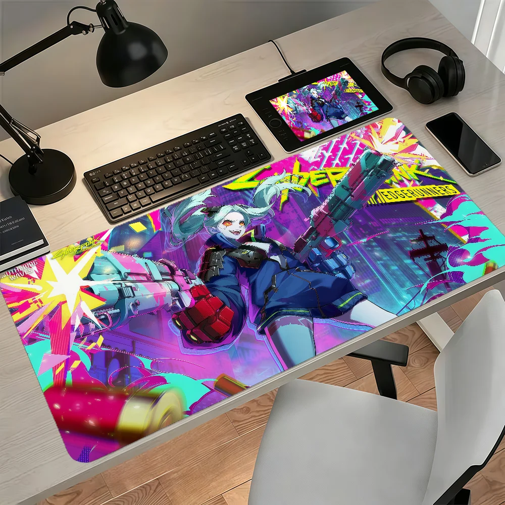 Game Rebecca Wuthering Waves Mouse Pad Large Non-slip Lockedge Desktop Computer Desk Mat Keyboard MousePad Office Student Gifts
