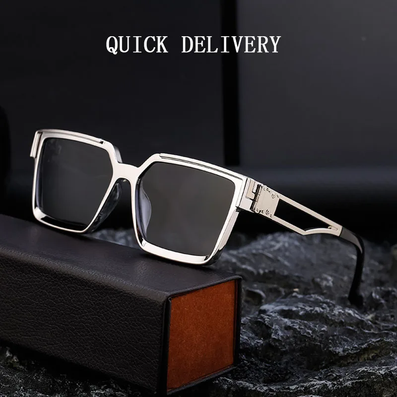 Occhiali da sole quadrati Vintage per uomo Luxury Oculos Outdoor Designer occhiali da sole occhiali da vacanza Lentes Vasos alla moda e alla moda