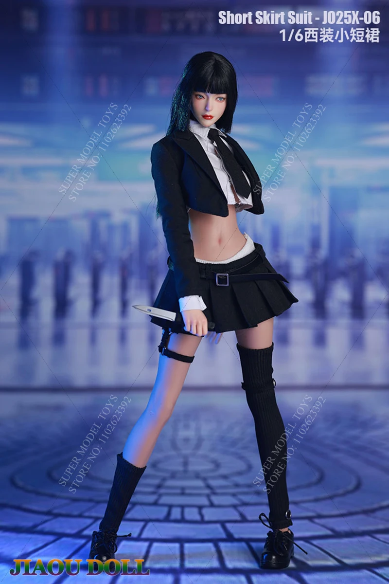 Em estoque JO25X-06 escala 1/6 feminino soldado roupas acessório saia curta terno para figura de ação de 12 polegadas modelo boneca corpo